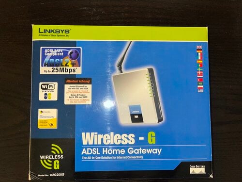Περισσότερες πληροφορίες για "Linksys WAG200G Annex-B Modem/Router"
