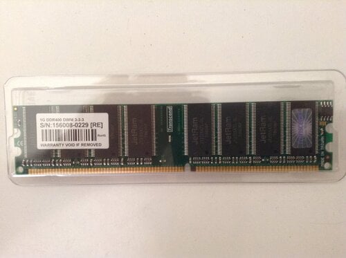 Περισσότερες πληροφορίες για "Transcend Jetram 1GB DDR 400 DIMM 3-3-3"
