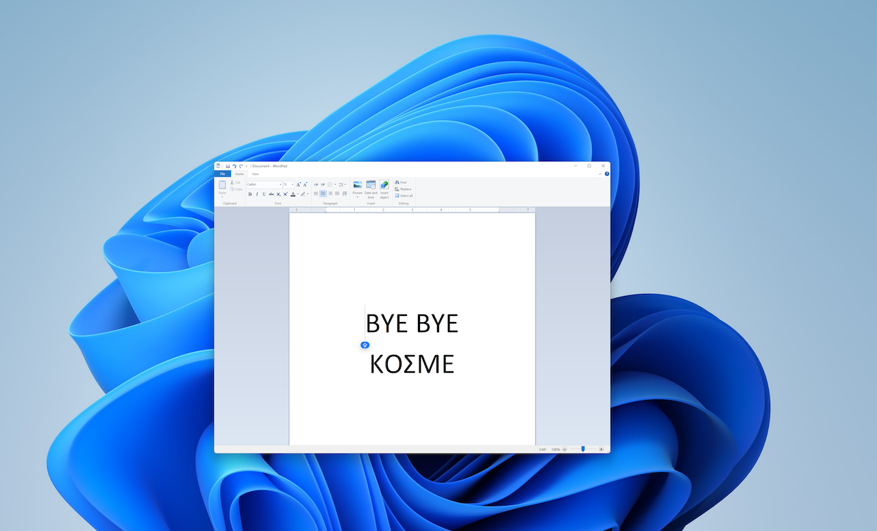 Μετά από 28 χρόνια, το WordPad αποτελεί παρελθόν από τα Windows