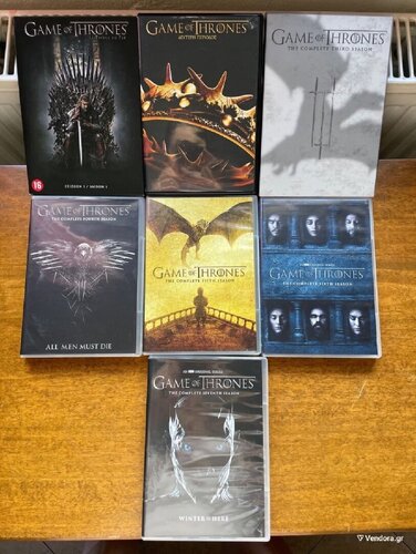 Περισσότερες πληροφορίες για "DVD Game of thrones season 1-7"