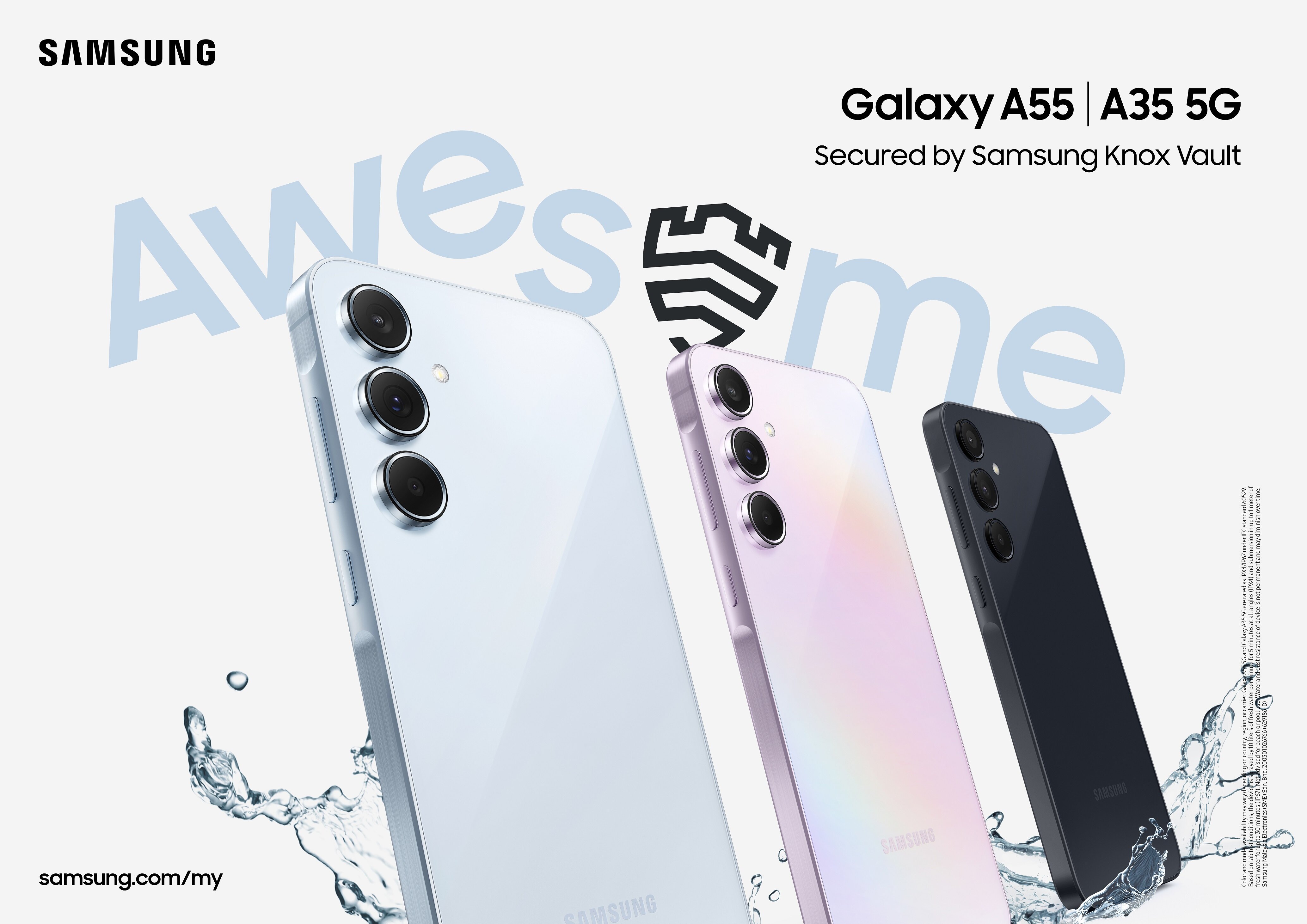 Νέα mid-range Samsung Galaxy A55 5G και A35 5G με ενισχυμένα χαρακτηριστικά ασφαλείας