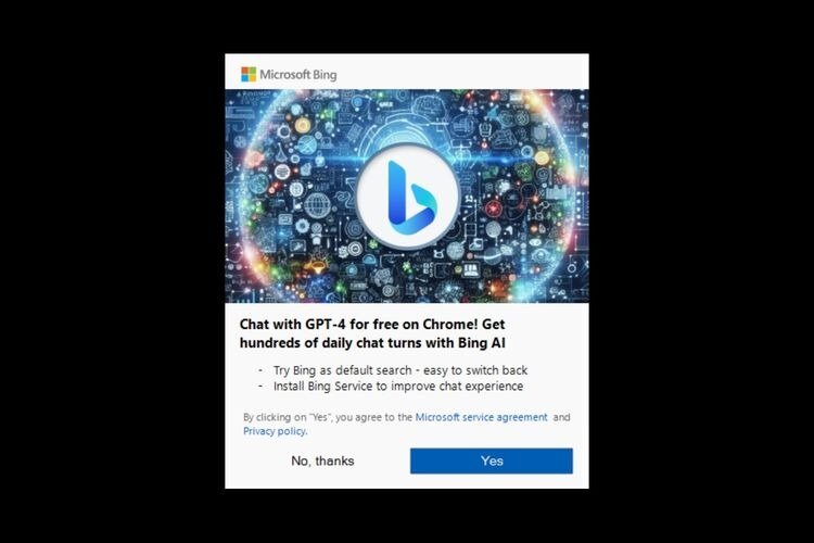 Περισσότερες πληροφορίες για "H Microsoft ενσωματώνει και πάλι pop-up διαφημίσεις στο Google Chrome για Windows"