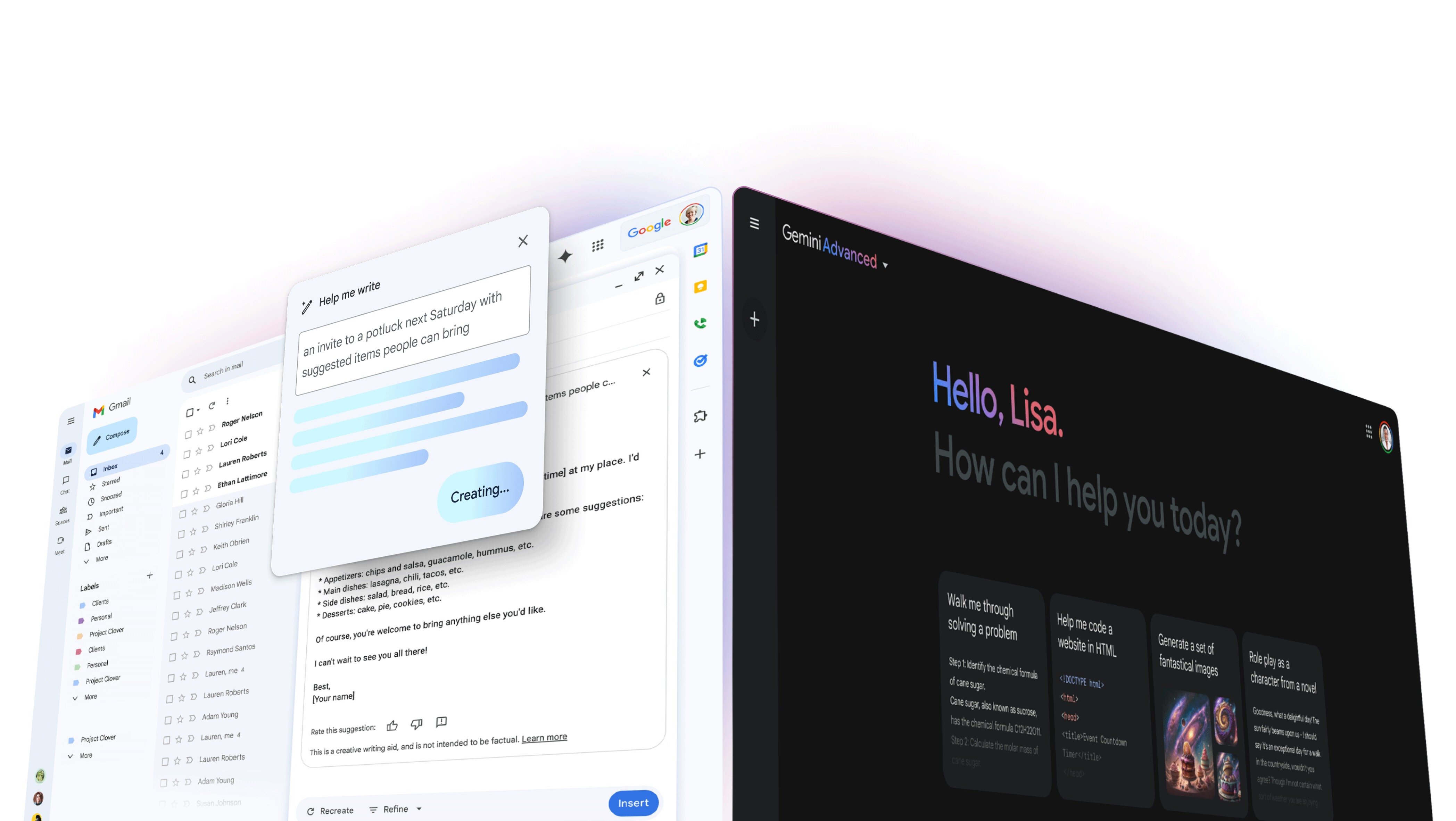 Το Gmail ενσωματώνει το Gemini για περιλήψεις, σύνταξη μηνυμάτων και όχι μόνο