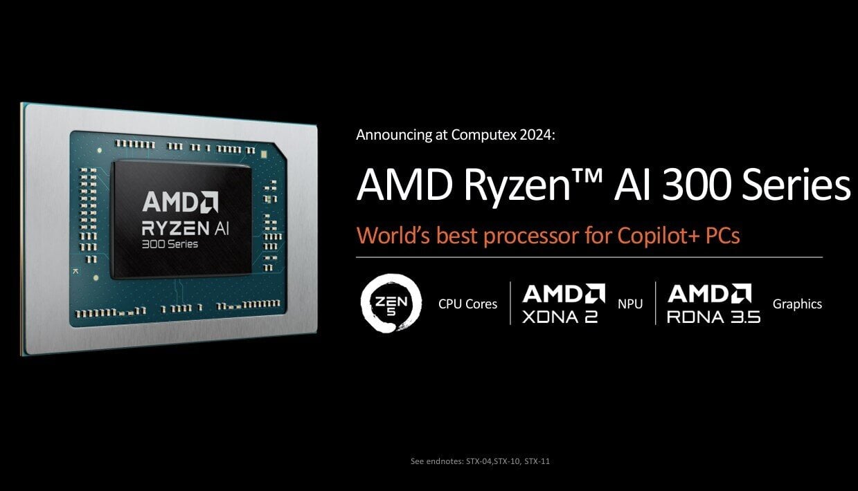 Περισσότερες πληροφορίες για "Η AMD παρουσίασε τους επεξεργαστές Ryzen AI 300 Series για φορητούς υπολογιστές Copilot+"