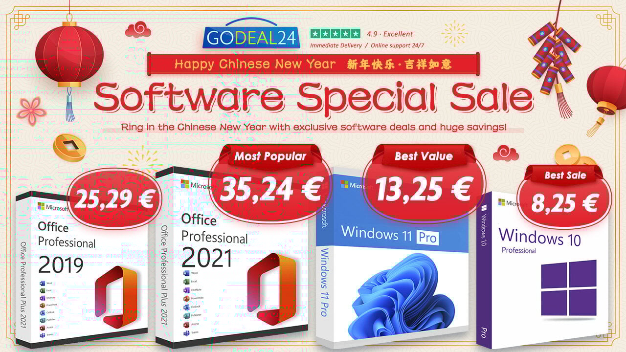 Περισσότερες πληροφορίες για "Lifetime Office για 15.29€; Η εκπτωτική περίοδος Κινεζικής Πρωτοχρονιάς της Godeal24 φέρνει κλειδιά Microsoft σε εντυπωσιακές τιμές!"