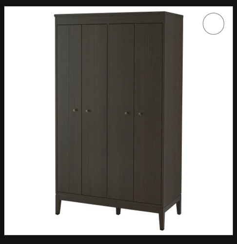 Περισσότερες πληροφορίες για "Ντουλάπα IDANAS IKEA σκούρο καφέ 121x211cm"