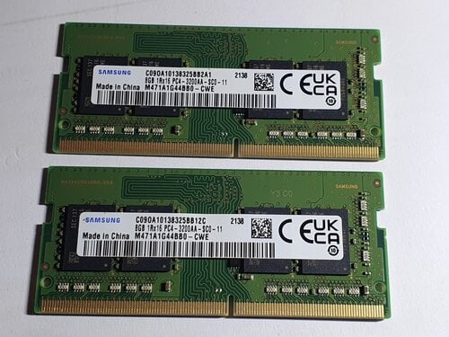 Περισσότερες πληροφορίες για "Samsung 2 X 8GB DDR4 RAM με Ταχύτητα 3200 για Laptop"