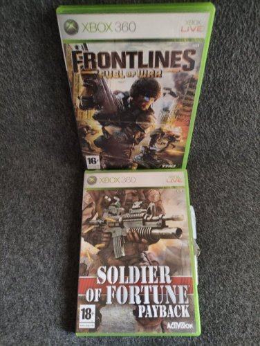 Περισσότερες πληροφορίες για "Πακετο - FRONTLINES ''Fuel of War'' + SOLDIER OF FORTUNE ''Payback'' / 2 Παιχνιδια (XBOX 360)"