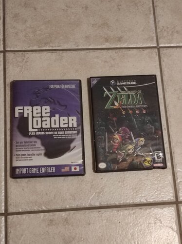 Περισσότερες πληροφορίες για "Legend of Zelda: Four swords adventure (NTSC) & Free Loader (Nintendo Gamecube)"