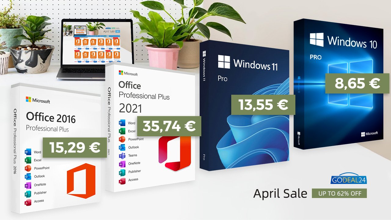 Περισσότερες πληροφορίες για "Office με μόλις 15.29€ -  Εφάπαξ Αγορά για Excel, Word, PowerPoint κ.α με τεράστιες εκπτώσεις!"