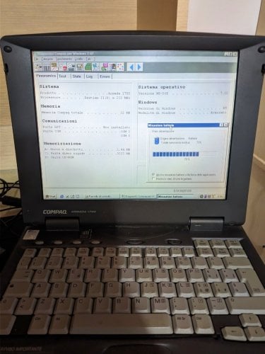Περισσότερες πληροφορίες για "(ΝΑ ΦΕΎΓΕΙ 40€) 100% Λειτουργικό Compaq Armada 1700 Pentium ii laptop (retro/vintage)"