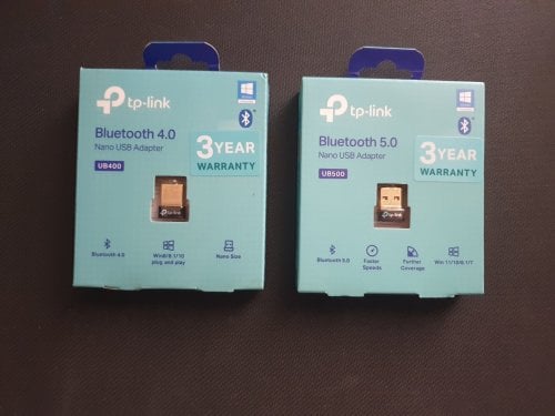 Περισσότερες πληροφορίες για "(Bluetooth Αντάπτορες) TP-LINK UB400 v1 USB Bluetooth 4.0  & TP-LINK UB500 v1 USB Bluetooth 5.0"