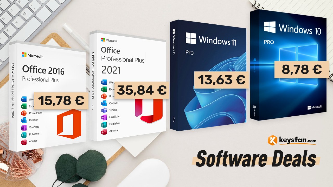 Εκπτώσεις έως 62%! Office 2021 Pro με lifetime άδεια στα 29,25€ και έκπτωση 50% στα Windows