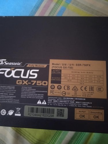 Περισσότερες πληροφορίες για "SEASONIC FOCUS 750W FULL MODULAR ΧΩΡΙΣ ΚΑΛΩΔΙΑ"