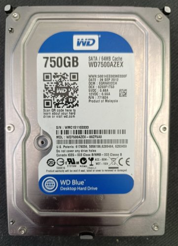 Περισσότερες πληροφορίες για "WD BLUE 750GB με ΕΛΑΧΙΣΤΗ χρήση"