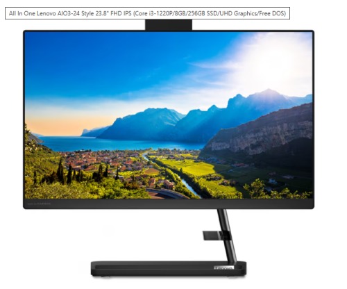 Περισσότερες πληροφορίες για "Lenovo AIO 23,8" i3-1220P/8Gb DDR4/240Gb m.2"