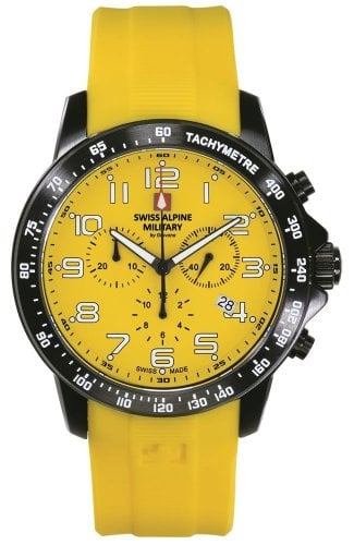 Περισσότερες πληροφορίες για "SWISS ALPINE MILITARY Ranger Yellow Rubber Strap Chronograph"