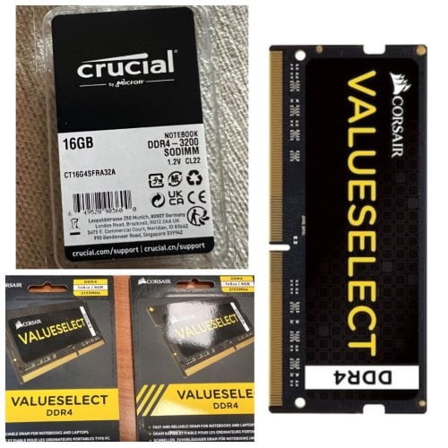 Περισσότερες πληροφορίες για "Μνήμες Desktop ddr5 5600 & Laptop DDR4 8gb, DDR3, Crucial, Corsair, Samsung, Kingston"