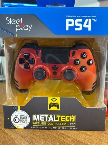 Περισσότερες πληροφορίες για "Wireless Controller-RED Τηλεχειριστήριο Gaming-Steel Play"