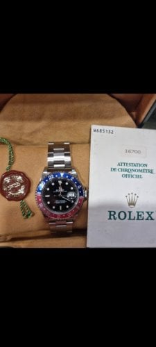 Περισσότερες πληροφορίες για "ROLEX MASTER GMT 16700 - 1996"