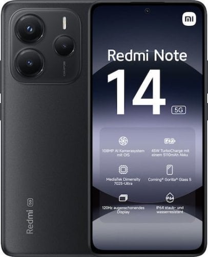 Περισσότερες πληροφορίες για "Xiaomi Redmi Note 14 5G (Μαύρο/128 GB)"