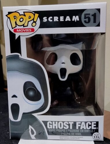 Περισσότερες πληροφορίες για "Ghostface #51 funko pop! (replica updated version)"