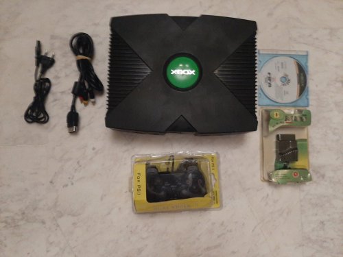 Περισσότερες πληροφορίες για "Microsoft XBOX Classic μαζι με παιχνιδι fifa 2005"