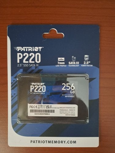 Περισσότερες πληροφορίες για "Patriot Memory P220 256GB (256 GB/SATA III)"
