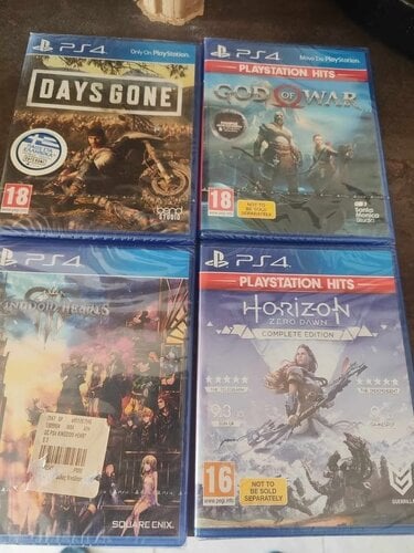 Περισσότερες πληροφορίες για "ΠΑΚΕΤΟ ps4 games ( 4 ΠΑΙΧΝΙΔΙΑ ΣΕ ΚΑΤΑΣΤΑΣΗ ΚΑΙΝΟΎΡΓΙΟΥ -ζελατινα-)"