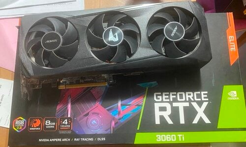 Περισσότερες πληροφορίες για "Gigabyte AORUS GeForce RTX 3060 Ti ELITE 8G (rev. 2.0)      210 ευρώ. Θεσσαλονίκη"