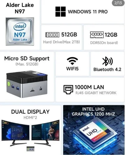 Περισσότερες πληροφορίες για "Πωλειται 1 NucBox G5 της GMKTEC 140€ και extender cable to PCIE x16 30€"