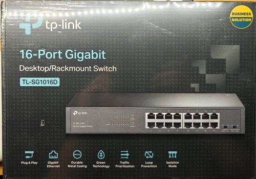 Περισσότερες πληροφορίες για "TP-LINK TL-SG1016D v12.0 16-port Gigabit Desktop Switch 10/100/1000 Mbps"
