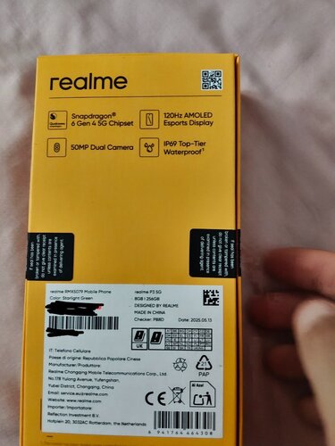 Περισσότερες πληροφορίες για "Realme P3 8/256 Starlight Green Ολοκαίνουργιο, σε κατάσταση unboxing, χθεσινό!"