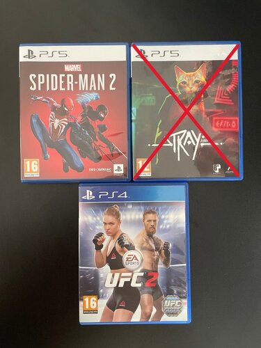 Περισσότερες πληροφορίες για "Marvel's Spider-Man 2 (PS5) / Stray (PS5) / UFC 2 (PS4) - Τέλεια Κατάσταση"