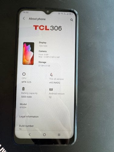 Περισσότερες πληροφορίες για "TCL 306 (Μπλε/32 GB)"