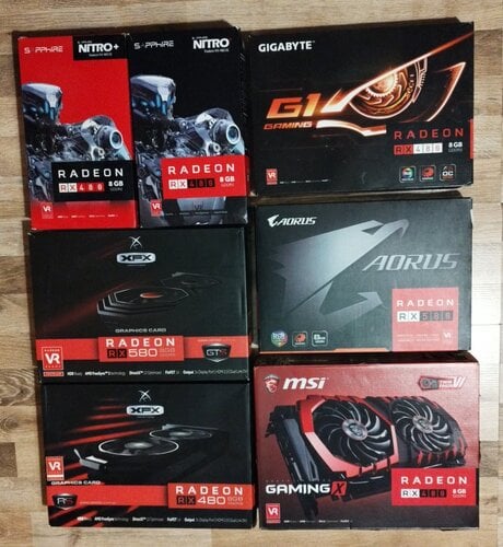 Περισσότερες πληροφορίες για "AMD RX480 8GB / RX570 8GB / RX580 8GB"