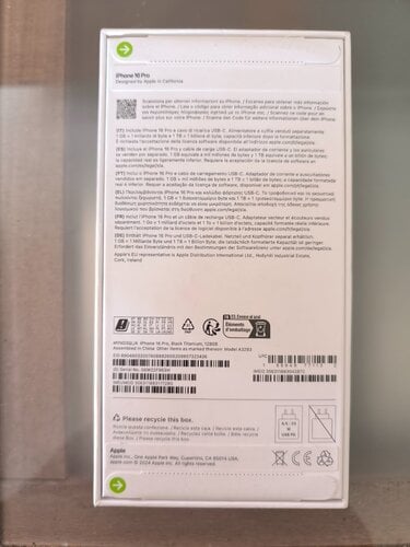 Περισσότερες πληροφορίες για "Apple iPhone 16 Pro (Τιτάνιο/128 GB)"