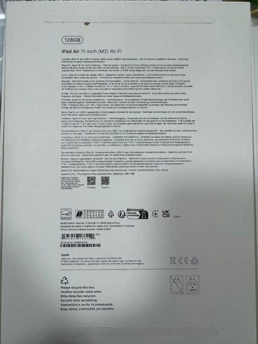 Περισσότερες πληροφορίες για "iPad Air 11 pro WI-FI"