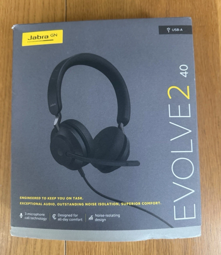 Περισσότερες πληροφορίες για "Jabra Evolve2 40 Stereo Headset (MS Teams, USB-A) - Black"