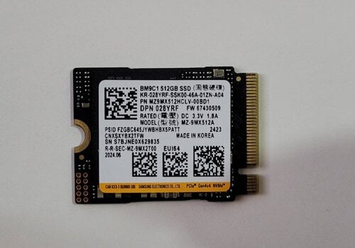 Περισσότερες πληροφορίες για "Samsung M.2 NVMe 2230 512GB SSD PCIe Gen4"