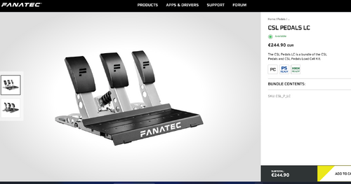 Περισσότερες πληροφορίες για "FANATEC CSL Pedals LC Ολοκαινουργιο στο κουτι τους."
