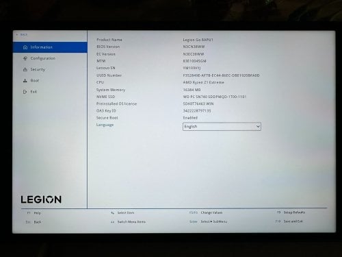 Περισσότερες πληροφορίες για "Legion Go Concole 1 T"