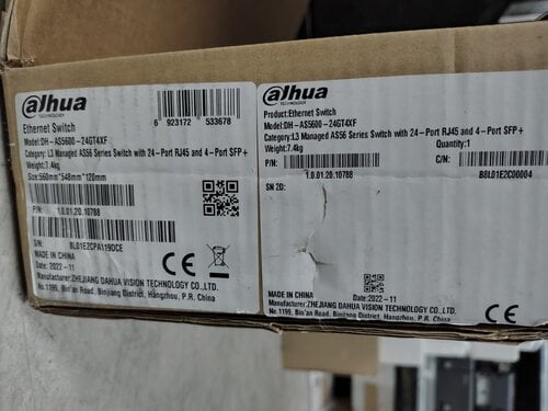 Περισσότερες πληροφορίες για "Switch dahua L3"