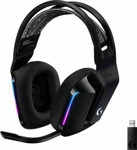Περισσότερες πληροφορίες για "Logitech G G733 Gaming Ασύρματα Ακουστικά USB-C/2.4 GHz με RGB Φωτισμό - Μαύρα"