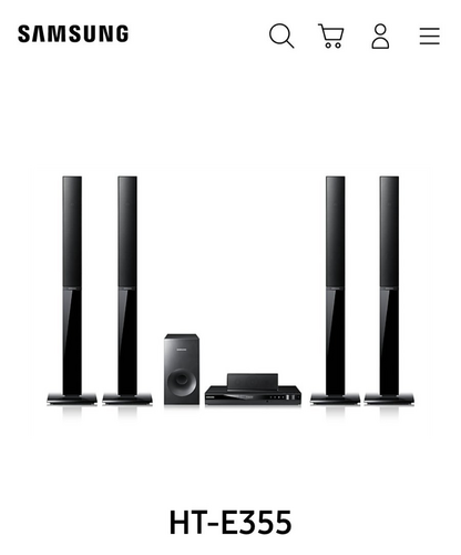 Περισσότερες πληροφορίες για "Ηχεία Samsung home cinema ht-355"