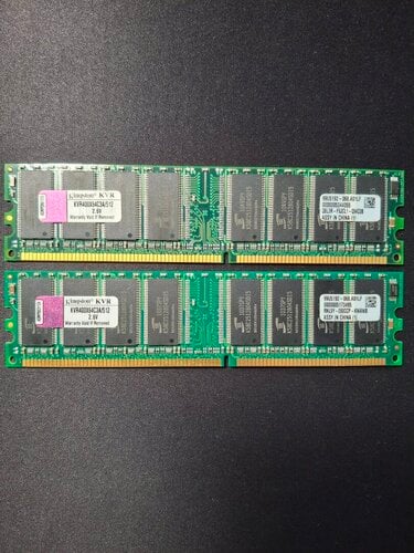 Περισσότερες πληροφορίες για "Kingston DDR1 RAM (2x512MB)"