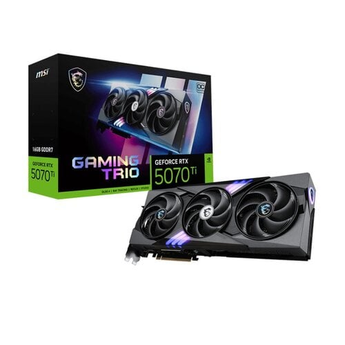 Περισσότερες πληροφορίες για "MSI GAMING GeForce RTX 5070 Ti 16G TRIO OC 830 euro"
