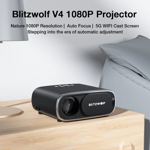 Περισσότερες πληροφορίες για "Projector BlitzWolf BW-V4 1080P WIFI καινούργιος με τρίποδο"