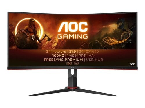 Περισσότερες πληροφορίες για "AOC CU34G2/BK (34"/Quad HD/ 100Hz)"