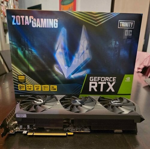 Περισσότερες πληροφορίες για "Zotac GeForce RTX 3070 Ti 8GB GDDR6X Trinity OC Κάρτα Γραφικών"